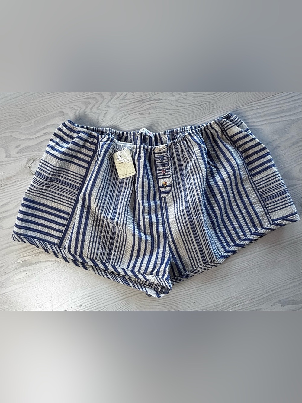 Free People Home By 8 Texture Womens Boxer Shorts Size Large - Picture 4 of 6